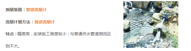管道下泄式流量计量