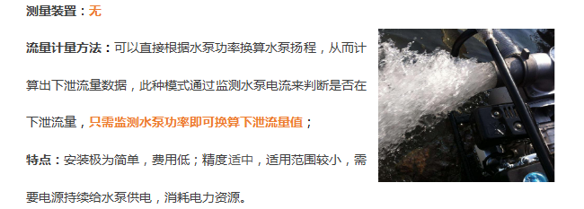 人工抽水下泄式流量计量