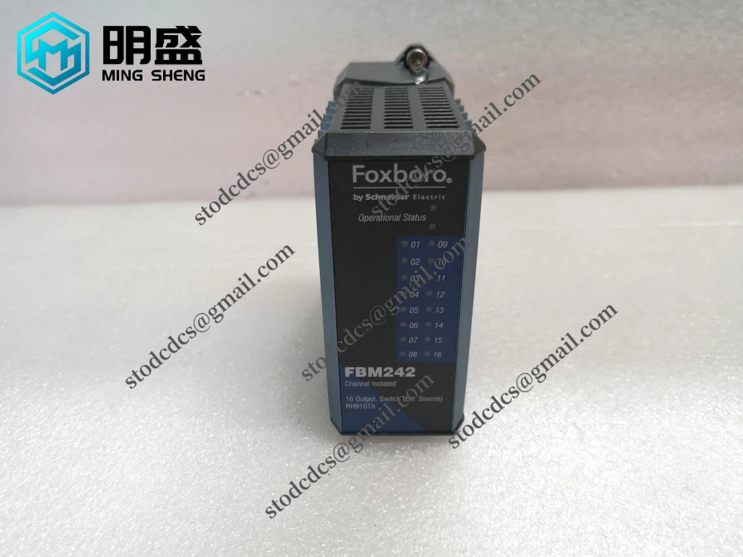 FOXBORO_FBM242_RH916TA_1.webp 福克斯博 FBM242 RH916TA 隔离式16通道开关模块